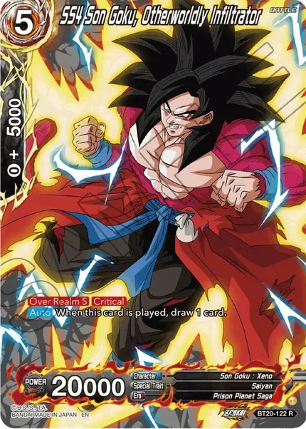 SS4 Son Goku, Otherworldly Infiltrator (Silver Foil)