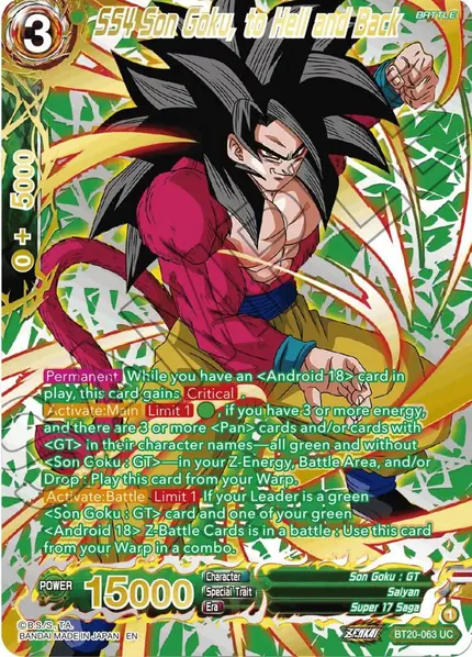 SS4 Son Goku, to Hell and Back (Gold-Stamped)
