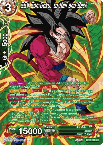 SS4 Son Goku, to Hell and Back (Silver Foil)