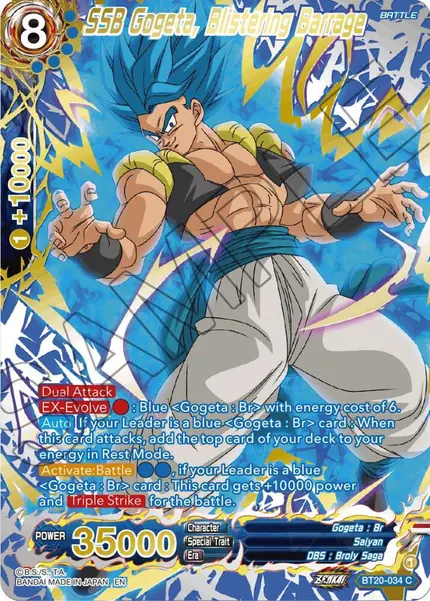 SSB Gogeta, Blistering Barrage (Gold-Stamped)