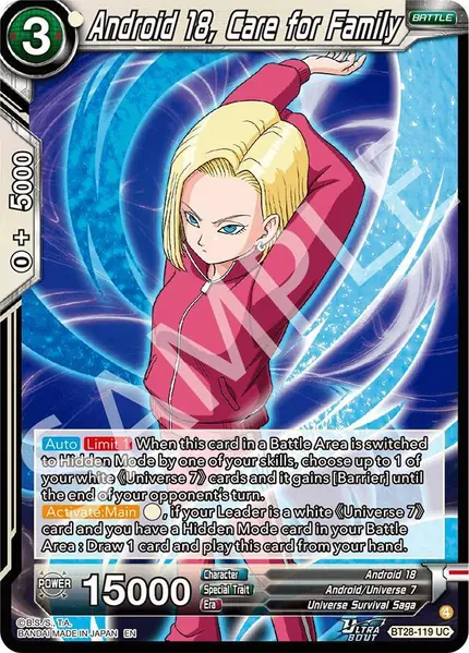 Android 18, Care for Family