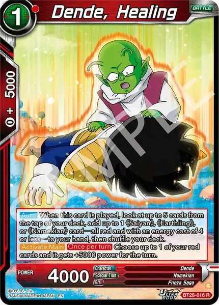 Dende, Healing