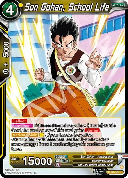 Son Gohan, School Life