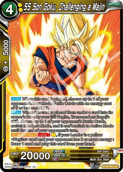 SS Son Goku, Challenging a Majin