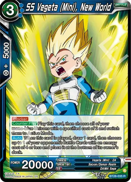 SS Vegeta (Mini), New World