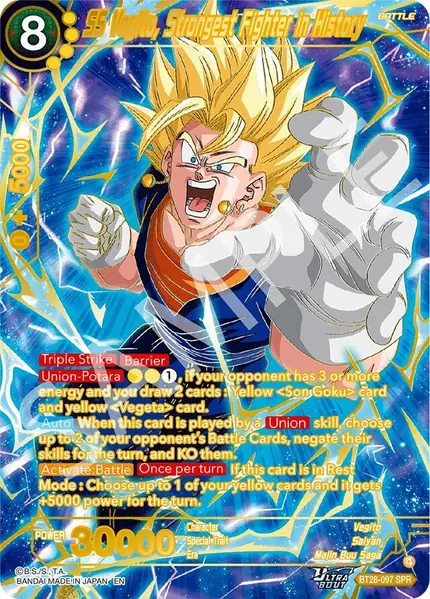 SS Vegito, Strongest Fighter in History (SPR)