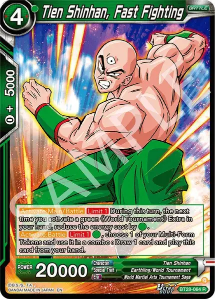 Tien Shinhan, Fast Fighting