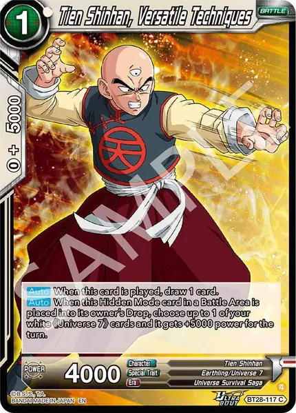 Tien Shinhan, Versatile Techniques