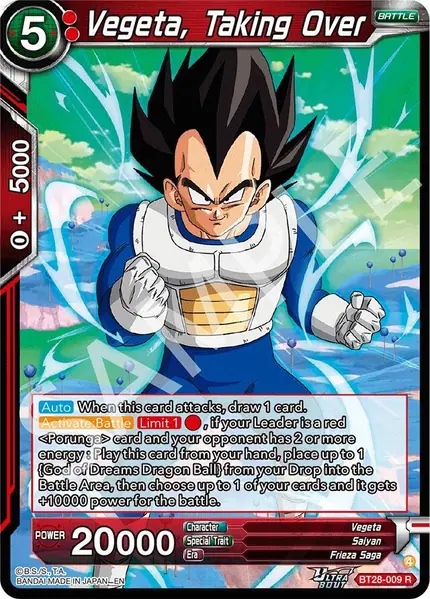 Vegeta, Taking Over
