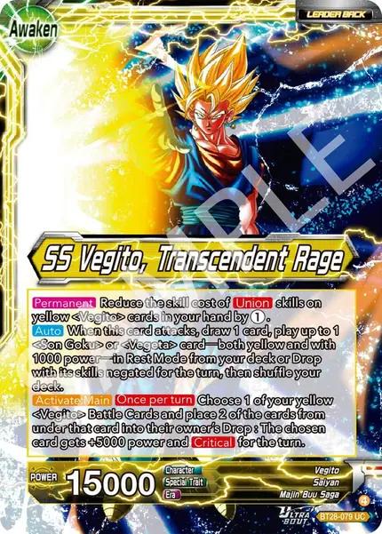 Vegito // SS Vegito, Transcendent Rage