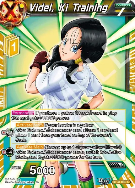 Videl, Ki Training