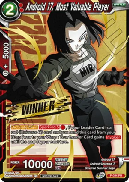 Android 17, Most Valuable Player (Winner Stamped) (Championship Pack 2022 Vol.1)