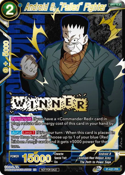 Android 8, "Failed" Fighter (Championship Pack 2022 Vol.2) (Winner Gold Stamped)