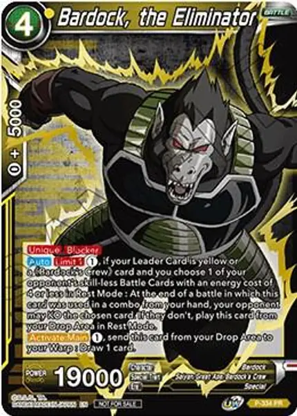 Bardock, the Eliminator (Championship Pack 2021 Vol.2) (Winner Gold Stamped)