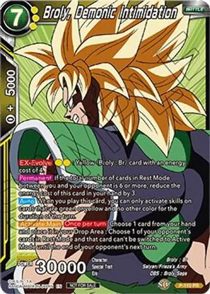 Broly, Demonic Intimidation (Broly Pack Vol. 3)