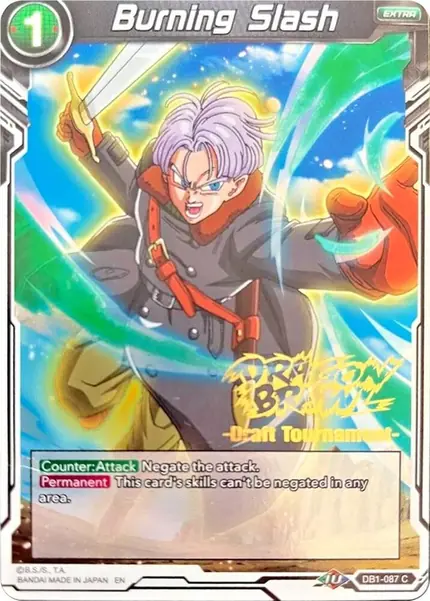Burning Slash (Dragon Brawl Draft Tournament Gold Stamped)
