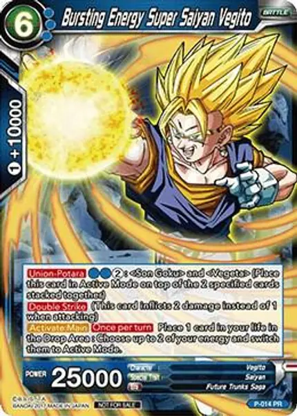 Bursting Energy Super Saiyan Vegito (Non-Foil Version)