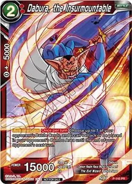 Dabura, the Insurmountable (Power Booster: World Martial Arts Tournament)