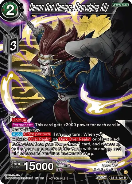 Demon God Demigra, Begrudging Ally (Championship 2022 Zenkai Selection Pack)