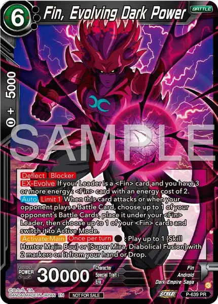 Fin, Evolving Dark Power (Zenkai Series Tournament Pack Vol.9)