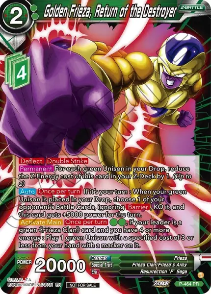 Golden Frieza, Return of the Destroyer (Z03 Dash Pack)