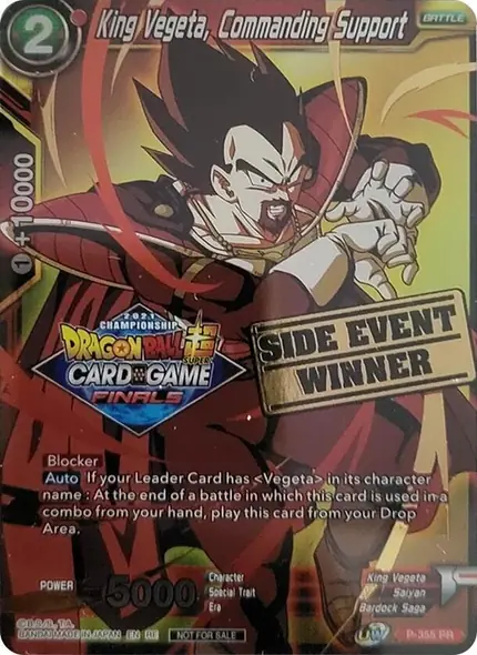 King Vegeta, Commanding Support (Championship 2021 Vault Set) (Side Event Winner)