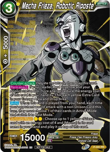 Mecha Frieza, Robotic Riposte (Championship Pack 2021 Vol.1) (Winner Gold Stamped)