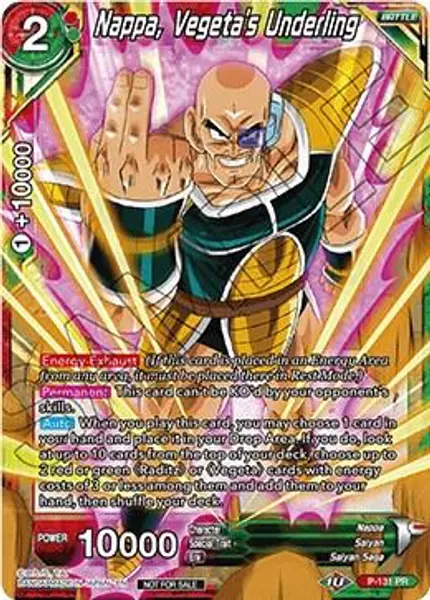 Nappa, Vegeta's Underling (Shop Tournament: Assault of Saiyans)