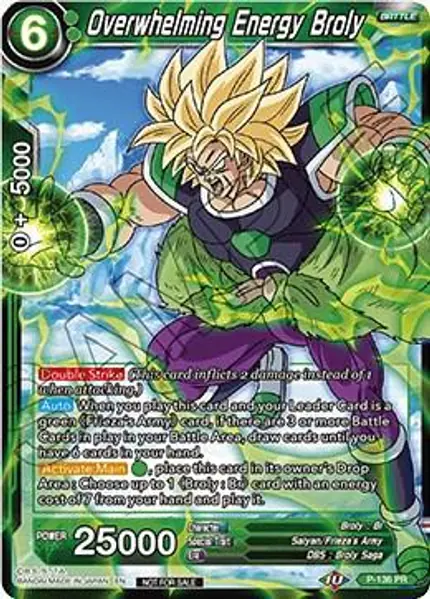 Overwhelming Energy Broly (Series 7 Super Dash Pack)