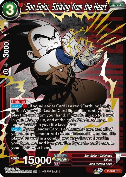 Son Goku, Striking from the Heart (Championship Pack 2021 Vol.1) (Winner Gold Stamped)