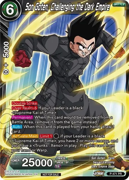 Son Goten, Challenging the Dark Empire (Z03 Dash Pack)