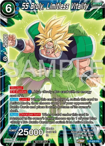 SS Broly, Limitless Vitality (Zenkai Series Tournament Pack Vol.9)
