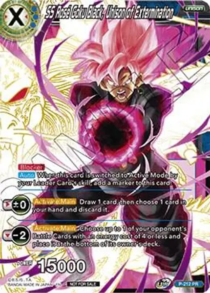 SS Rose Goku Black, Unison of Extermination (Gold Stamped)