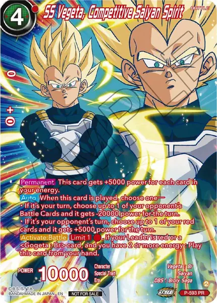 SS Vegeta, Competitive Saiyan Spirit (Alternate Art) (Deluxe Pack 2024 Vol.1)