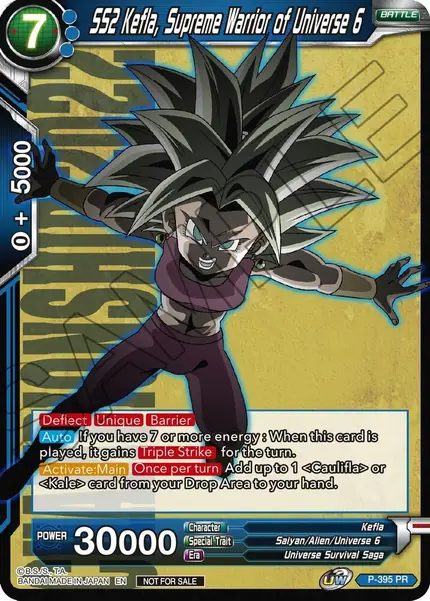 SS2 Kefla, Supreme Warrior of Universe 6 (Championship Pack 2022 Vol.1)