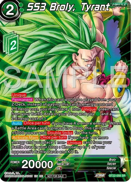 SS3 Broly, Tyrant (Deluxe Pack 2024 Vol.2)
