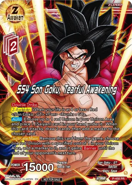 SS4 Son Goku, Tearful Awakening (Z03 Dash Pack)
