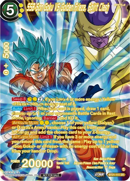 SSB Son Goku VS Golden Frieza, Spirit Clash (Premium Alt-Art Card Set 2024 Vol.1)