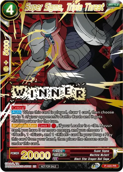 Super Sigma, Triple Threat (Championship Pack 2022 Vol.2) (Winner Gold Stamped)
