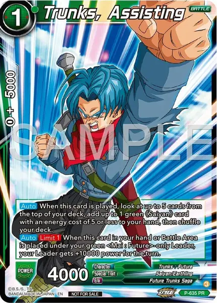 Trunks, Assisting (Zenkai Series Tournament Pack Vol.9)