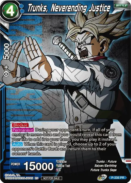 Trunks, Neverending Justice