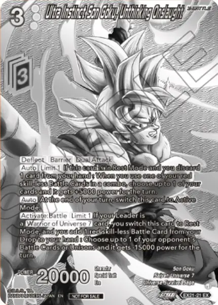 Ultra Instinct Son Goku, Unthinking Onslaught (2023 Offline Regionals Silver Print)