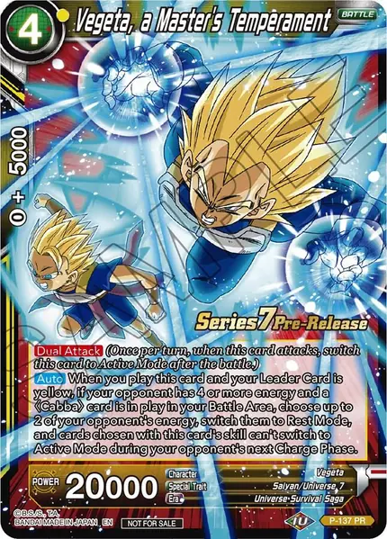 Vegeta, a Master's Temperament (Alt Art)