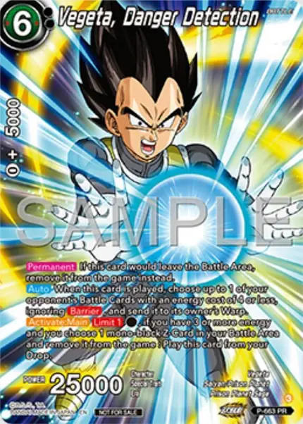 Vegeta, Danger Detection (Alternate Art) (Deluxe Pack 2025 Vol.1)