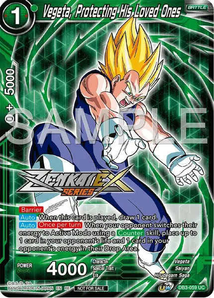 Vegeta, Protecting His Loved Ones (Event Pack 15)