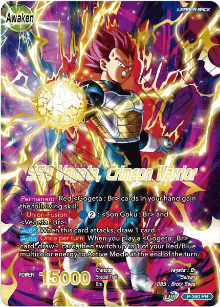 Vegeta // SSG Vegeta, Crimson Warrior (Gold Stamped)