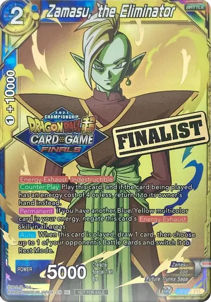 Zamasu, the Eliminator (Championship 2021 Vault Set) (Finalist Gold Stamped)