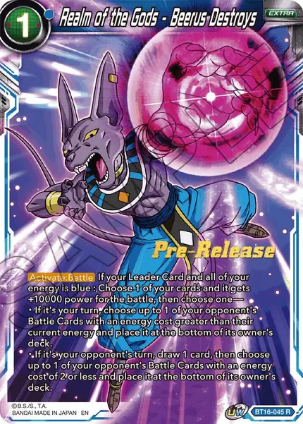 Realm of the Gods - Beerus Destroys