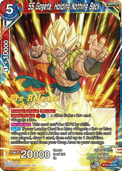SS Gogeta, Holding Nothing Back