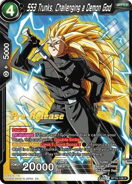 SS3 Trunks, Challenging a Demon God
